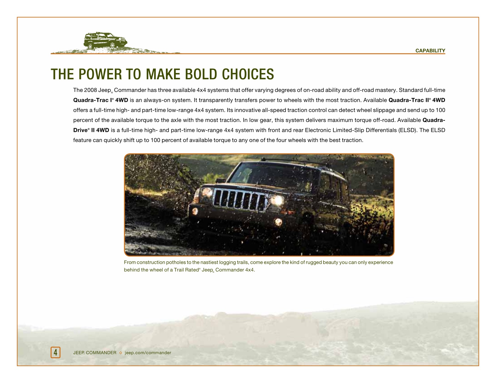 2008 Jeep Commander Brochure Page 29